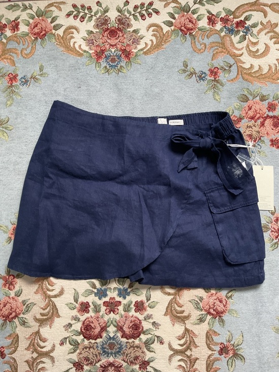 Joie Pants - Joie Linen Faux Wrap Skort, Size XL, Navy, NWT
